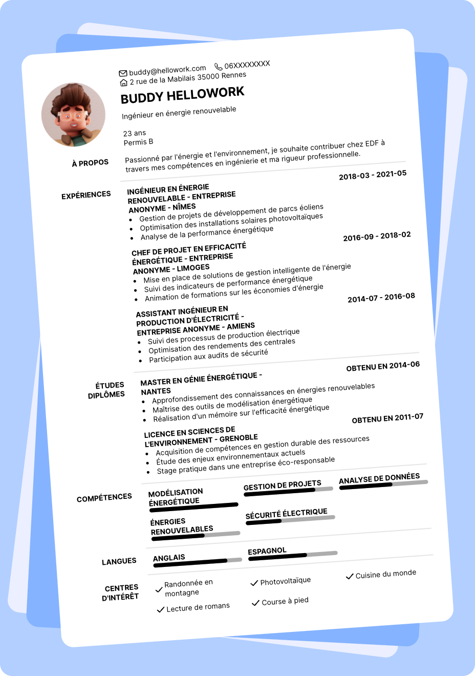 Exemple CV EDF