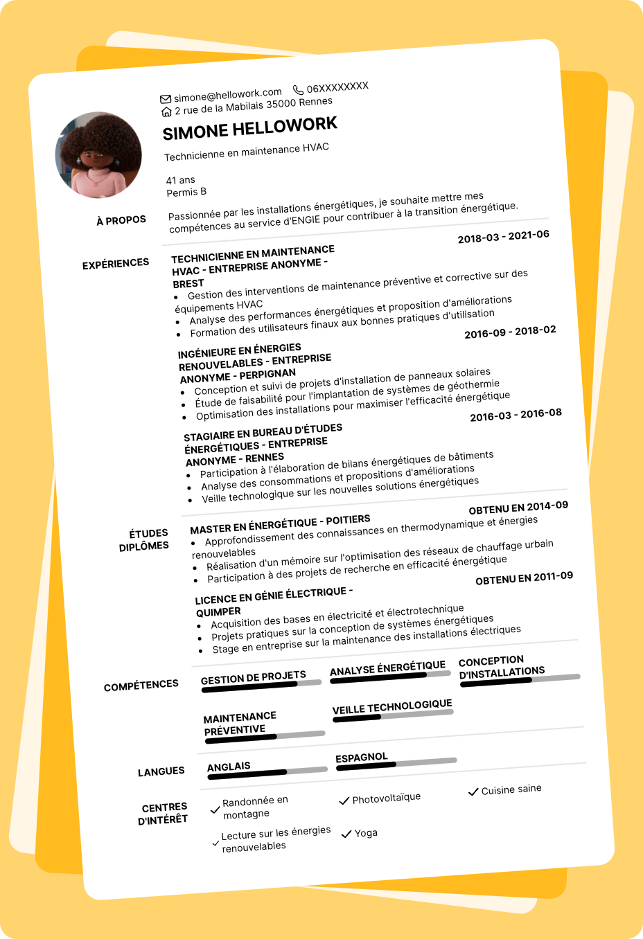 Exemple CV ENGIE