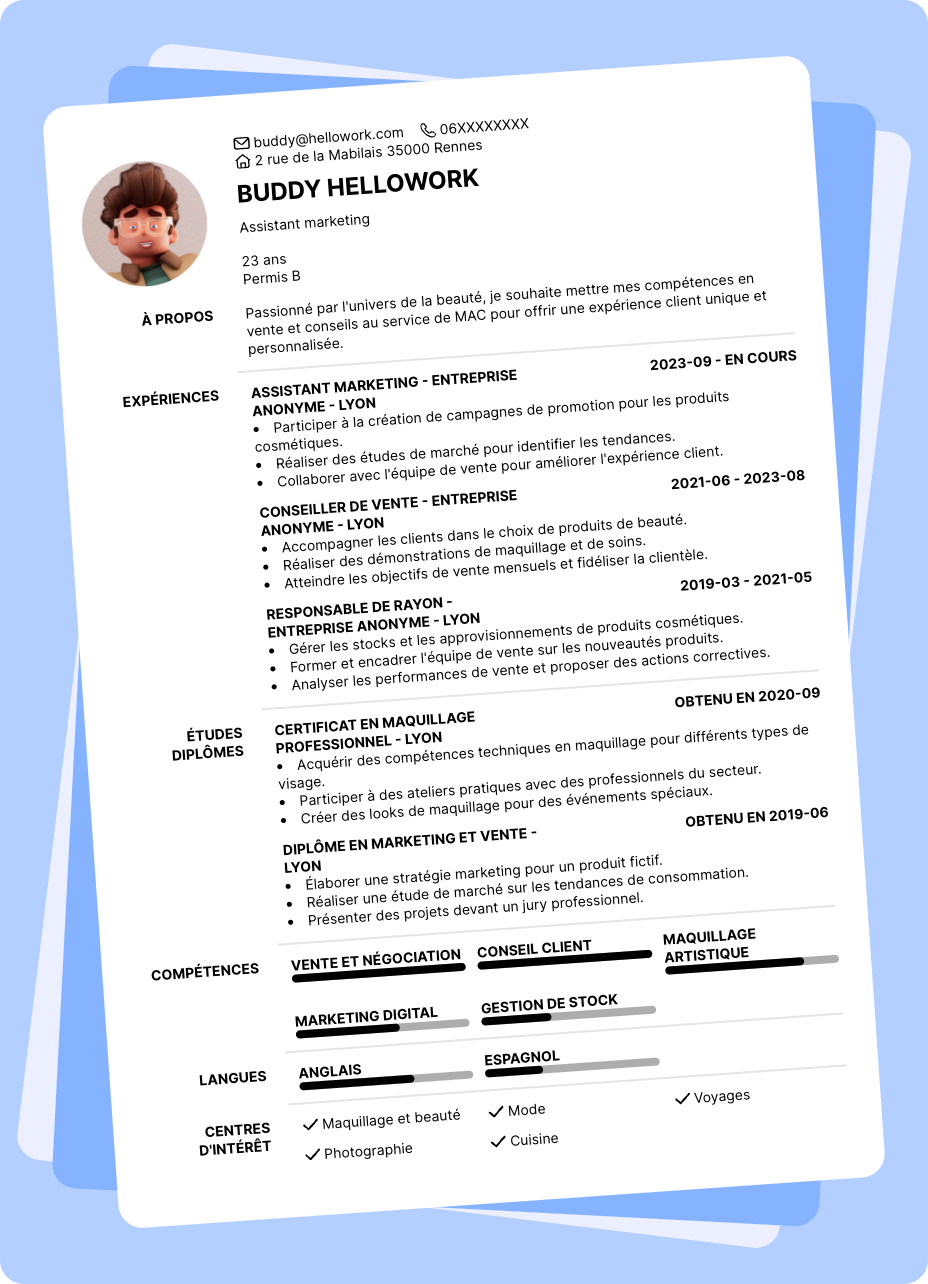 Exemple CV MAC