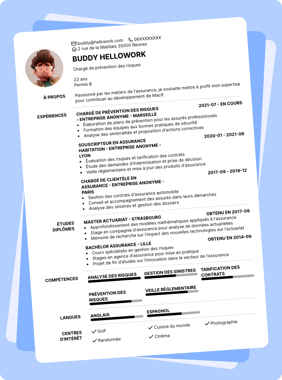 Exemple CV Macif
