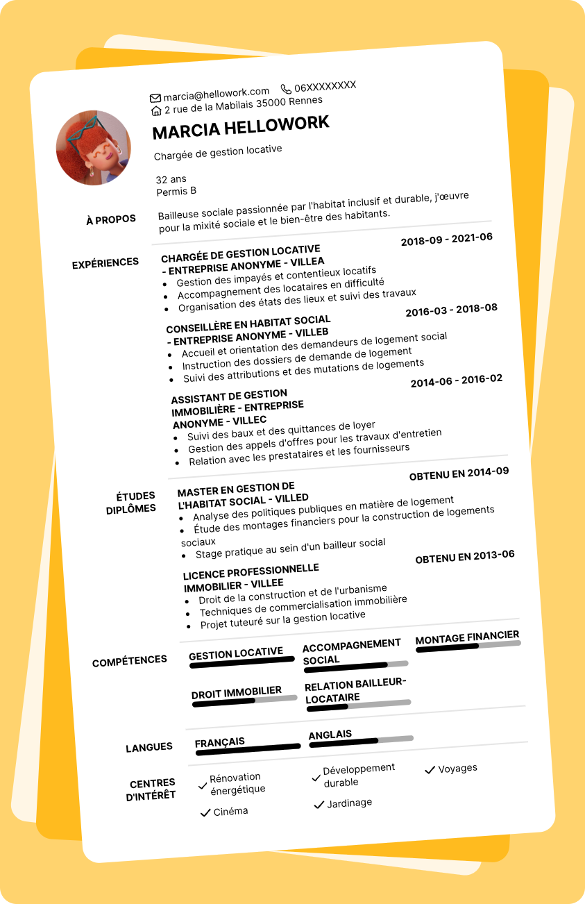 Exemple CV Bailleur social