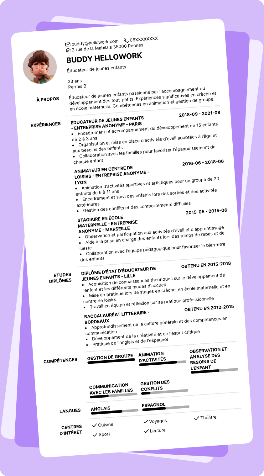 Exemple CV EJE