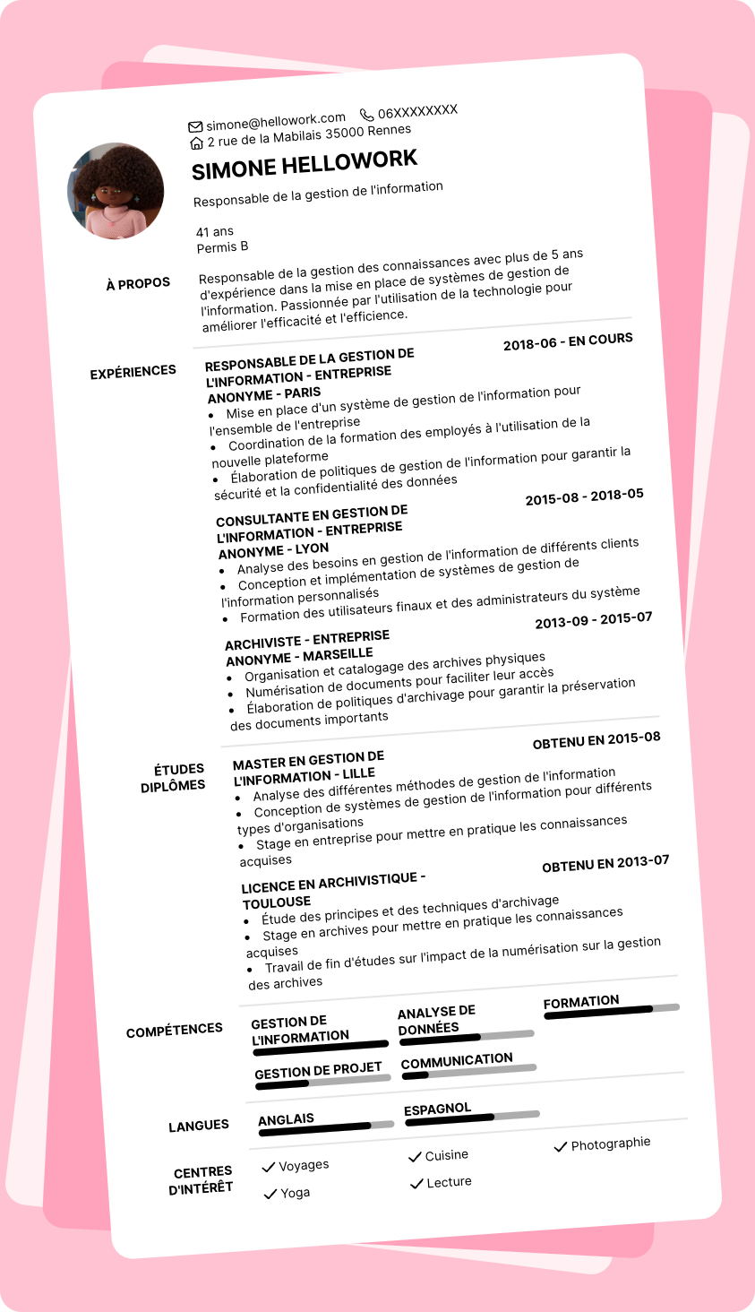 Modèle CV Knowledge manager Exemple CV Knowledge manager