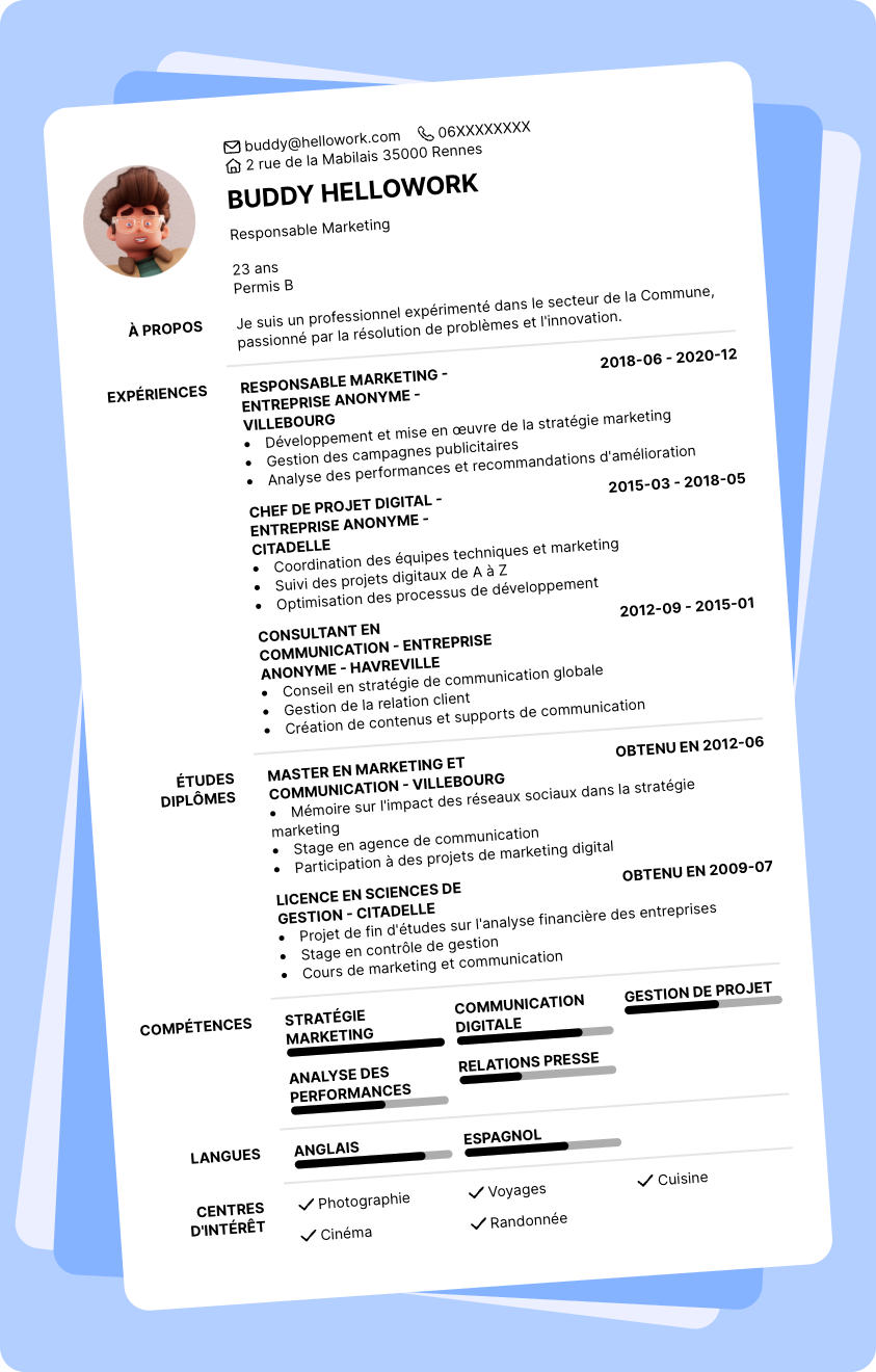 Exemple CV Commune