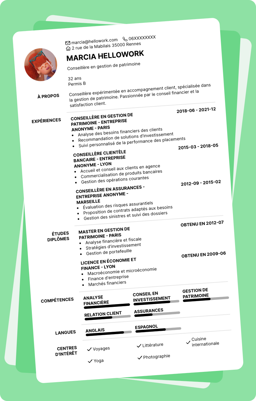 Modèle CV Conseiller Exemple CV Conseiller