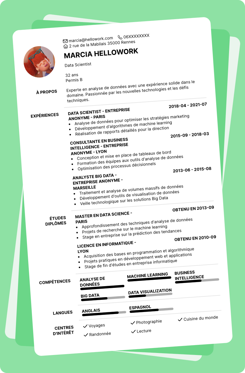 Exemple CV Expert