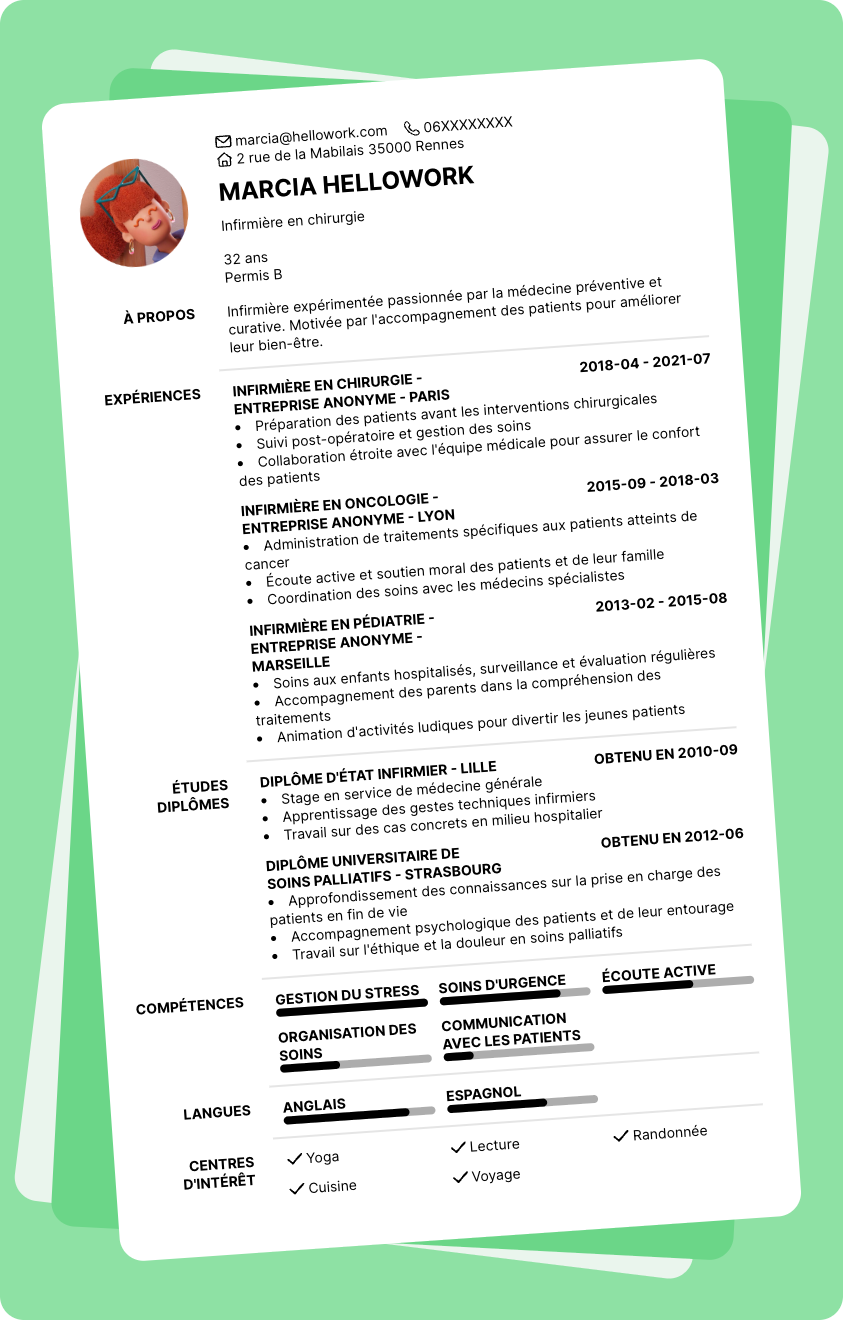 Exemple CV Médical