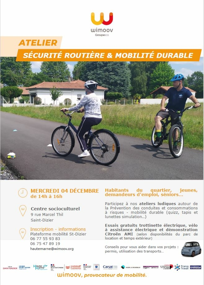 Atelier Sécurité Routière et Mobilité Durable