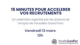 Entreprises : Participez au webinaire « 15 minutes pour accélérer vos recrutements »
