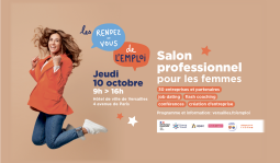 Rendez-vous le 10 octobre au Forum de l'emploi des femmes à l'Hôtel de Ville de Versailles