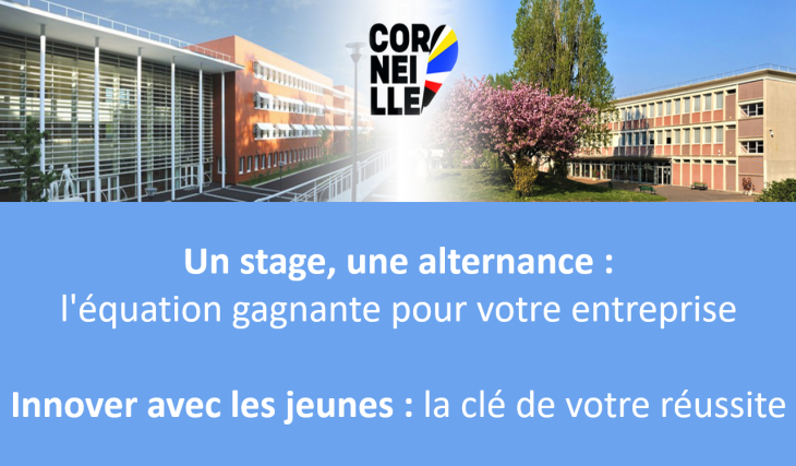 L'avenir de votre entreprise se forme aujourd'hui, aidez le lycée Pierre Corneille