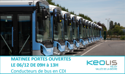 Matinée portes ouvertes chez Kéolis à Vélizy le 06/12 de 9h à 13h !
