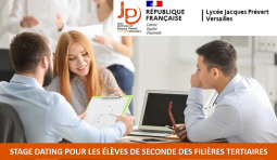 Stage-Dating au Lycée Jacques Prévert le vendredi 11 octobre 2024 de 8h30 à 13h