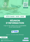 Réunion d’information CIPECMA – Métiers de la comptabilité et de l’administratif 