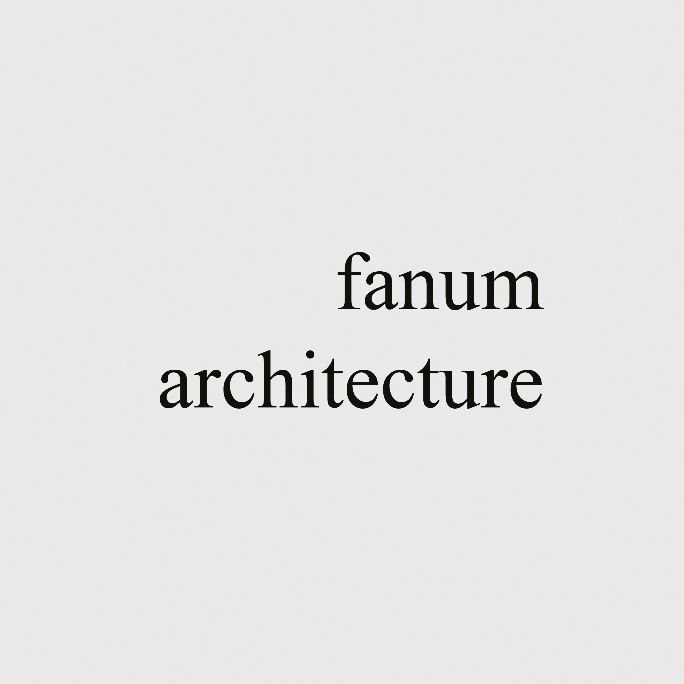Logo fanum architecture