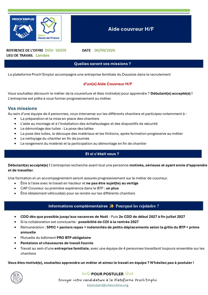 offre d'emploi