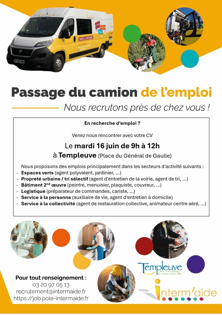 affiche reprenant les infos