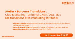 Participez à un atelier sur les transitions et le marketing territorial ! 