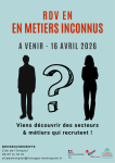 Rendez-vous en métiers inconnus le 16 avril 2026