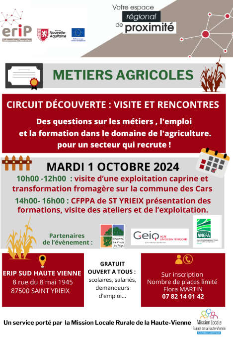 Circuit découverte des métiers agricoles 