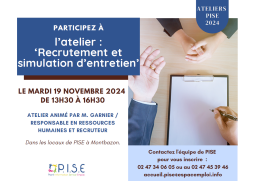 MONTBAZON : Atelier " Recrutement et simulation d'entretien"