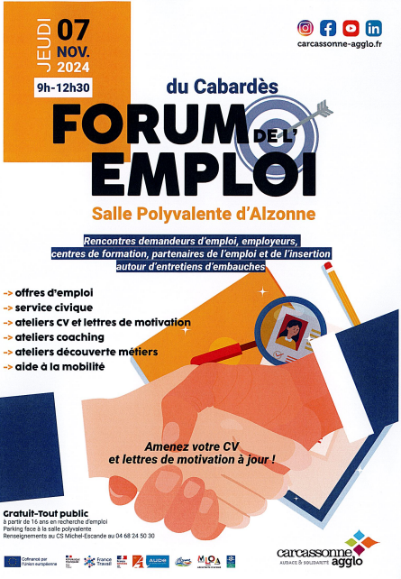 Affiche du Forum de l'Emploi du Cabardès