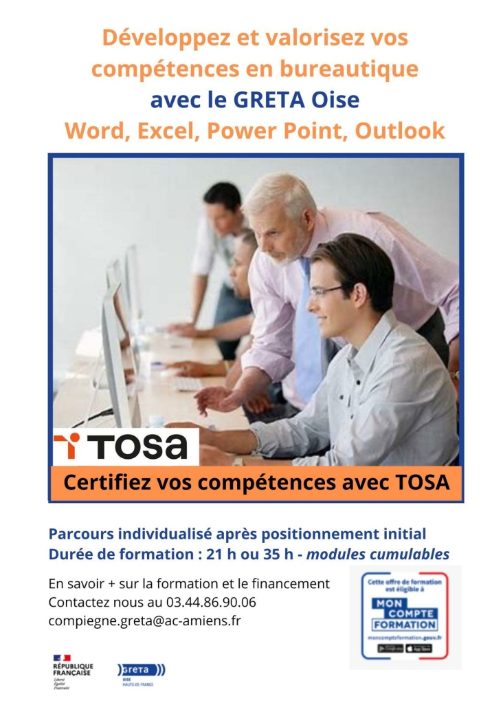 Développez vos compétences en bureautique