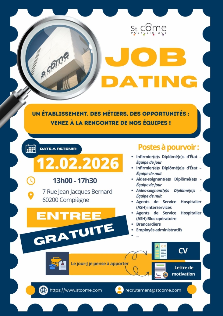 Job Dating Polyclinique Saint Côme