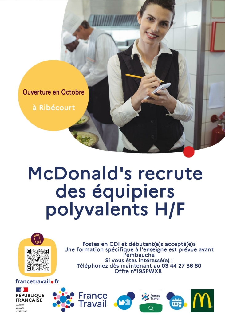 MacDonald's recrute des équipiers polyvalents
