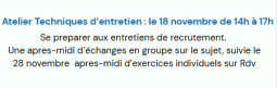 Atelier techniques d'entretien