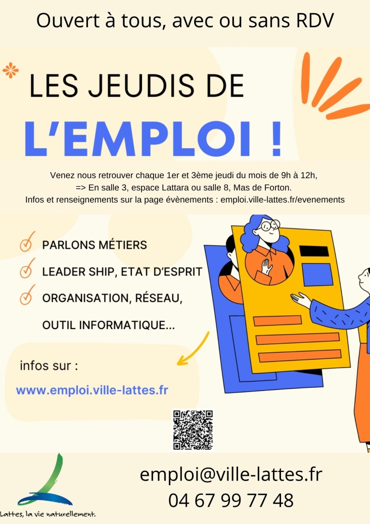 affiche jeudis de l emploi 