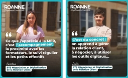 Témoignages d'étudiants à la MFR de Saint germain Lespinasse 