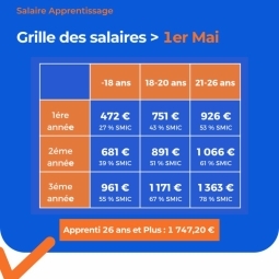 Grille de rémunération APPRENTISSAGE