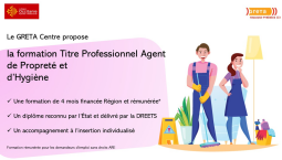 Réunion d'information Formation Titre Pro Agent de Propreté et d'Hygiène