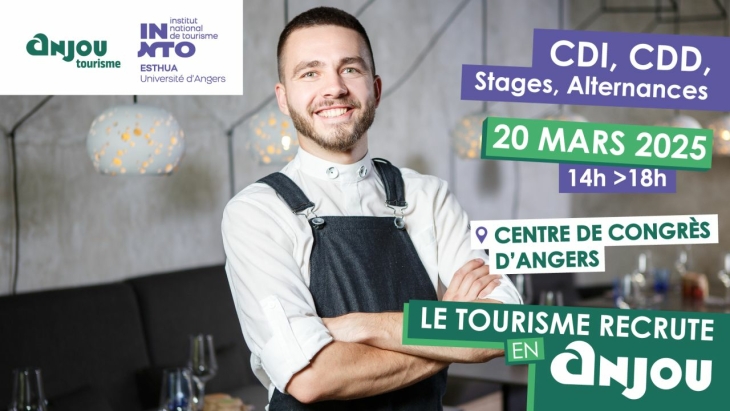 Le tourisme recrute en Anjou !