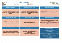 PLANNING ATELIERS FLJOB JUILLET 2024