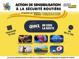 ACTION DE SENSIBILISATION A LA SECURITE ROUTIERE