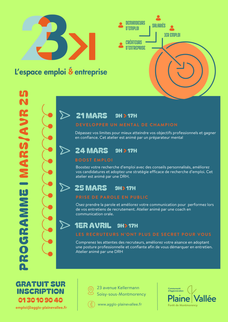 Ateliers de mars & avril 