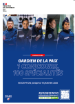 1 concours, 100 spécialités, devenez gardien de la paix.  